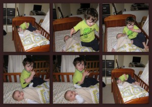 New cot with Daniel & Tomás